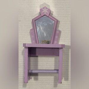 KidKraft Frozen Vanity – Purple Wooden Doll Vanity w/ Mirror